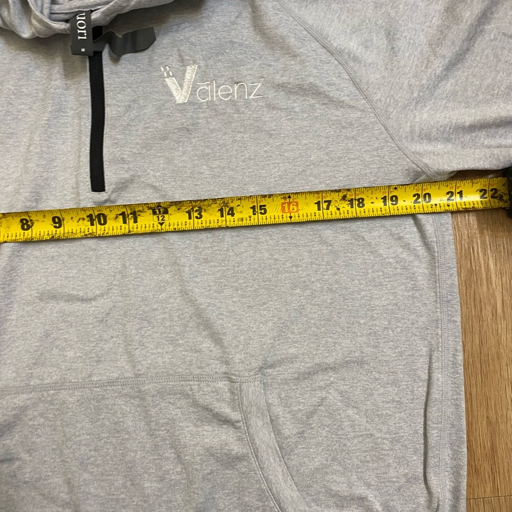 Vuori Light Gray Half-Zip Hoodie Pullover - Picture 4 of 6